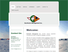 Tablet Screenshot of geovector.ca